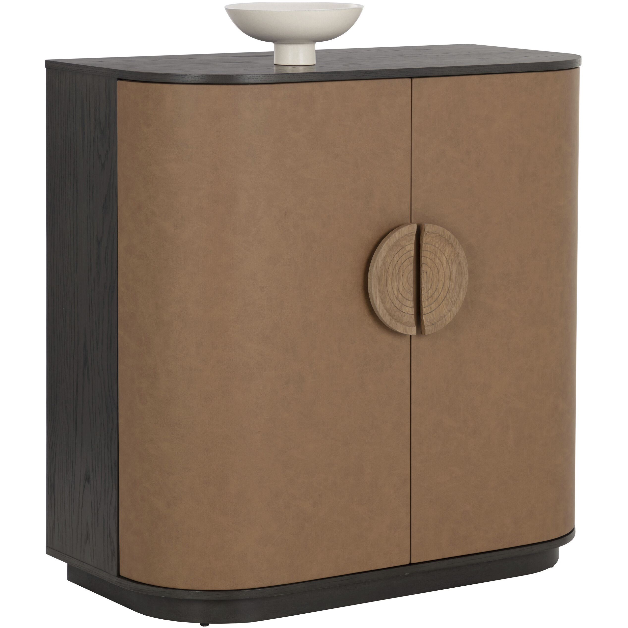 Dresden Cognac / Smoke Grey Bar Cabinet